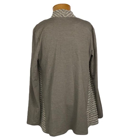 LOGO By Lori Goldstein Boucle Flyaway Cardigan Small - Picture 5 of 10